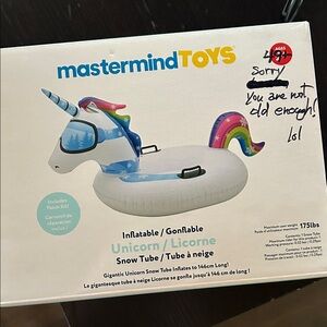 Rainbow Unicorn Snow Tube